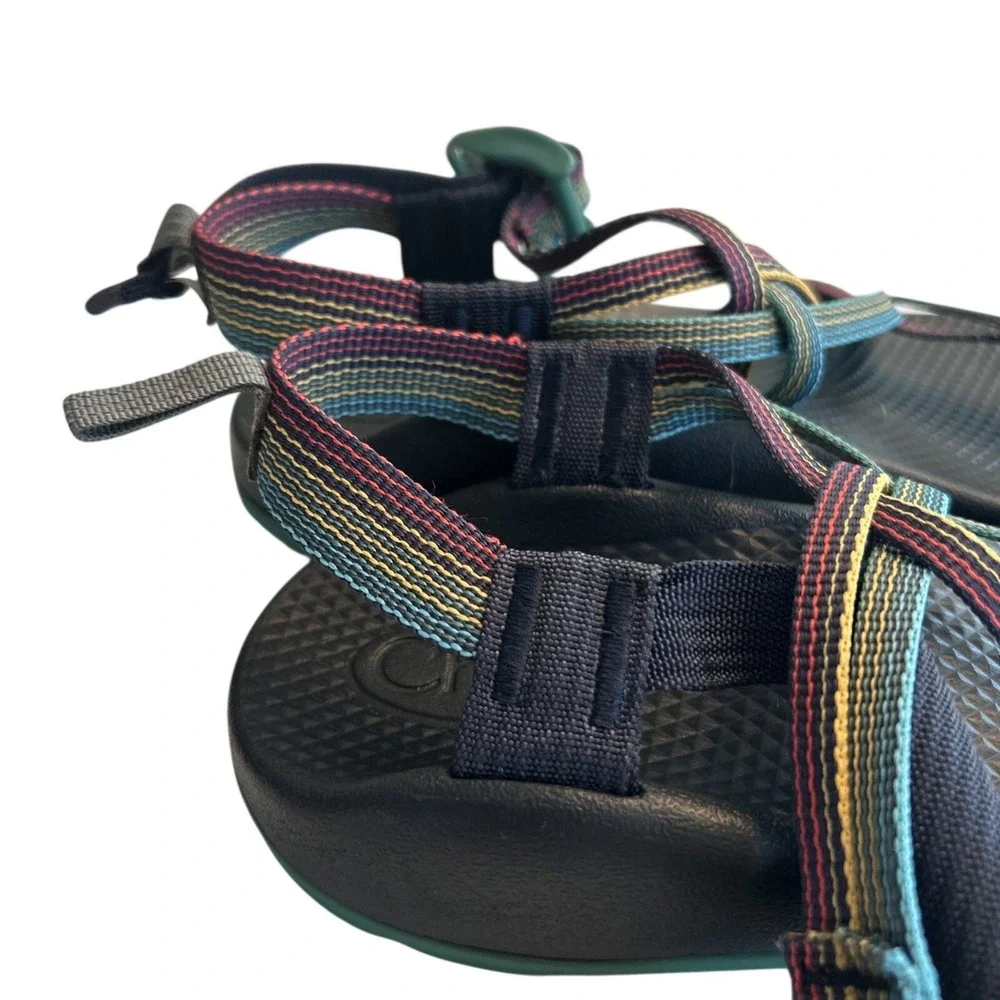 Chaco's Kids Sandal Size 5 Chaco ZX/1 EcoTread Rainbow Colored Rising Navy
